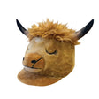Equetech Childs Heather Highland Cow Hat Silk Brown Novelty Riding Hat Covers