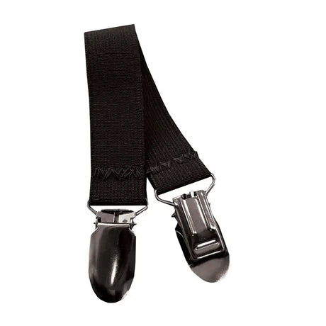 Black fabric equetech childs jodhpur clips with metallic clasps perfect for secure childs jodhpur clips use