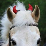 Equetech Childs Pony Devil Bridle Horns Novelty Riding Hat Covers