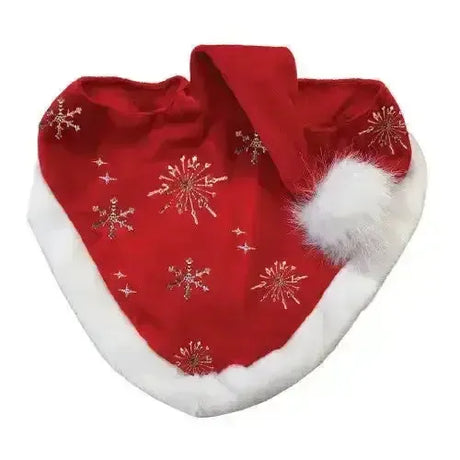Equetech Childs Santa Glitter Snowflake Hat Horse Bonnet Horse Horse Ear Bonnets