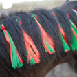 Equetech Christmas Holly Festive Horse Mane Tassels (5 Pack) Green One size Mane Tassels
