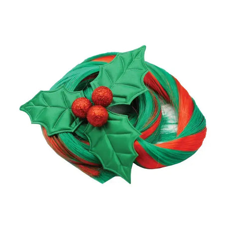 Equetech Christmas Holly Festive Christmas Tail Tassel Green One size Tail Tassels