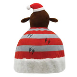Equetech Christmas Robin Hat Silk Red/Grey One size Novelty Riding Hat Covers