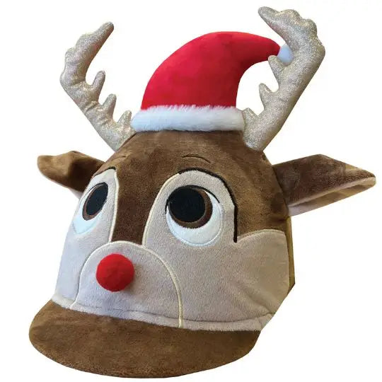 Equetech Childs Dazzle Christmas Reindeer Hat Silk Barnstaple Equestrian