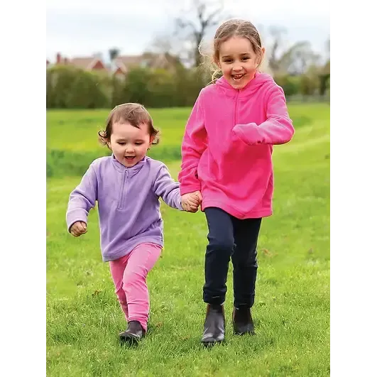 Equetech Dinky Tots Jodhpurs Black and Pink 12-18 months Jodhpurs