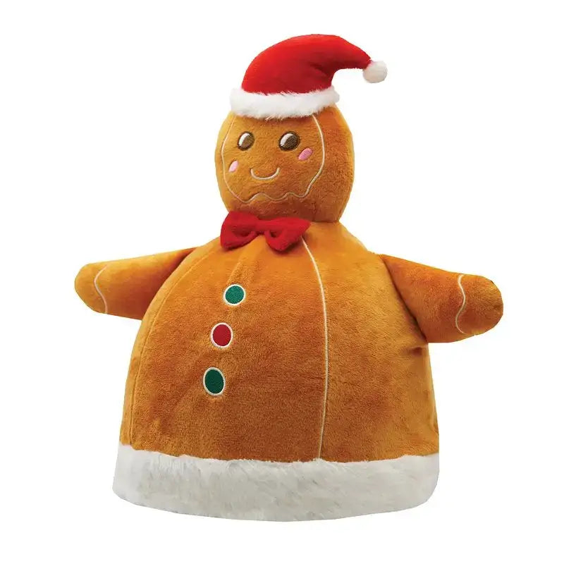 Equetech Festive Gingerbread Man Hat Silk Brown One size Novelty Riding Hat Covers