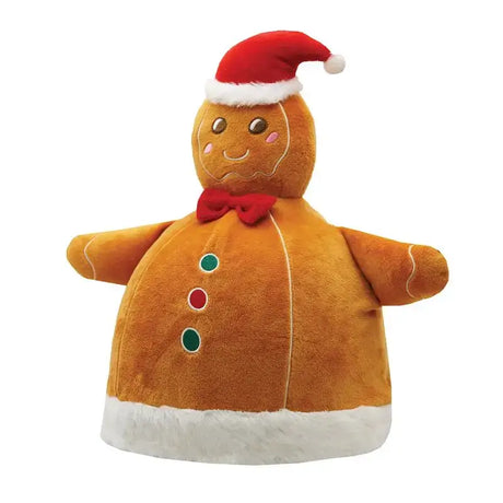 Equetech Festive Gingerbread Man Hat Silk Brown One size Novelty Riding Hat Covers