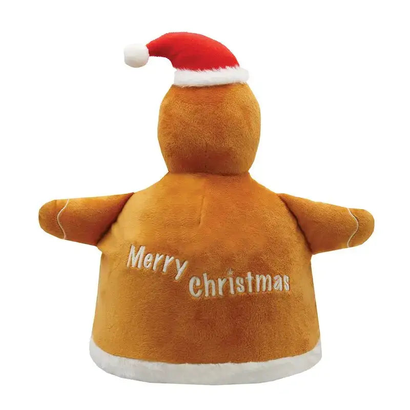 Equetech Festive Gingerbread Man Hat Silk Brown One size Novelty Riding Hat Covers