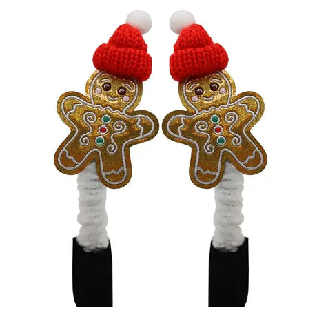 Equetech Gingerbread Man Bridle Boppers - Pair Brown One pair Bridle Poppers