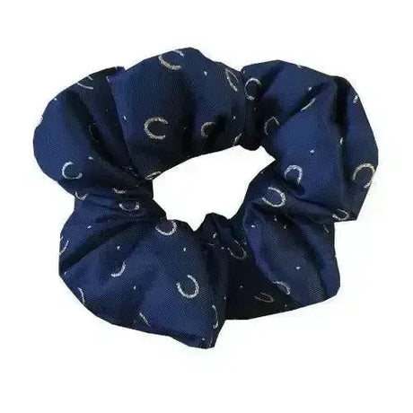 Equetech Hair Scrunchie Horseshoes Navy/mellaicgold/White Hair Scrunchies
