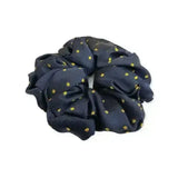 Equetech Hair Scrunchie Pin Spot Navy/metallicgold Hair Scrunchies