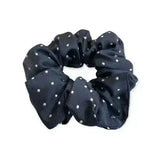 Equetech Hair Scrunchie Pin Spot Navy/White Hair Scrunchies