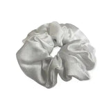 Equetech Hair Scrunchie Plain Jacquard White Hair Scrunchies