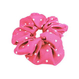 Equetech Hair Scrunchies Polka Dot New Fuschia / White Hair Scrunchies Barnstaple Equestrian Supplies