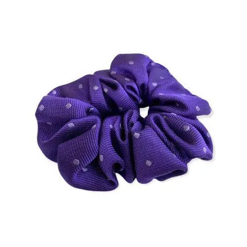 Equetech Hair Scrunchies Polka Dot New Purple / Lilac Hair Scrunchies Barnstaple Equestrian Supplies