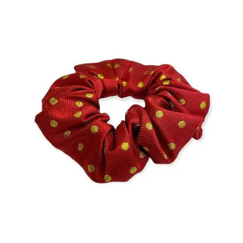 Equetech Hair Scrunchies Polka Dot New Red / Gold Hair Scrunchies