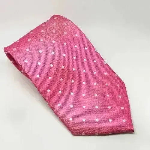 Equetech Junior Polka Dot Ties Fuchsia / White Riding Ties