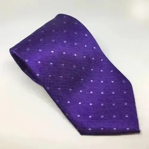 Equetech Junior Polka Dot Ties Purple / White Riding Ties