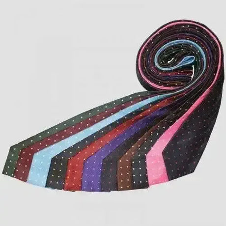 Equetech Junior Polka Dot Ties Navy / Red Riding Ties