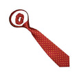 Equetech Junior Polka Dot Zipper Tie - Red / Gold - Riding Ties