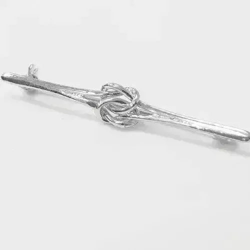Equetech Knot Stock Pin Silver Stock Pin