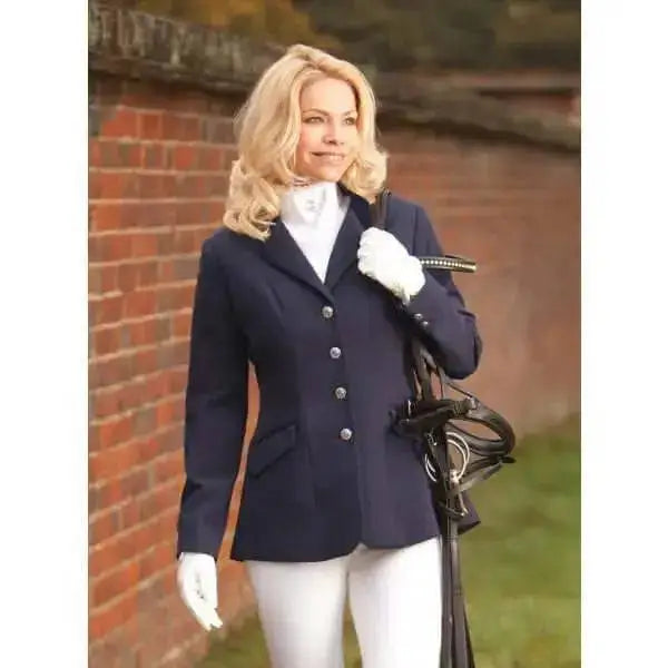 Equetech Medley Show Jackets Junior In-Vent Navy Navy 32&Quot; Show Jackets Barnstaple Equestrian Supplies