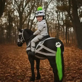 Equetech Mummy Mayhem Horse Tail Tassel Green/White One size Horse Tassels