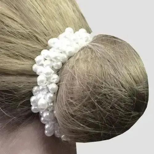 Equetech Pearl Beaded Scrunchie Ivory Hair Scrunchies