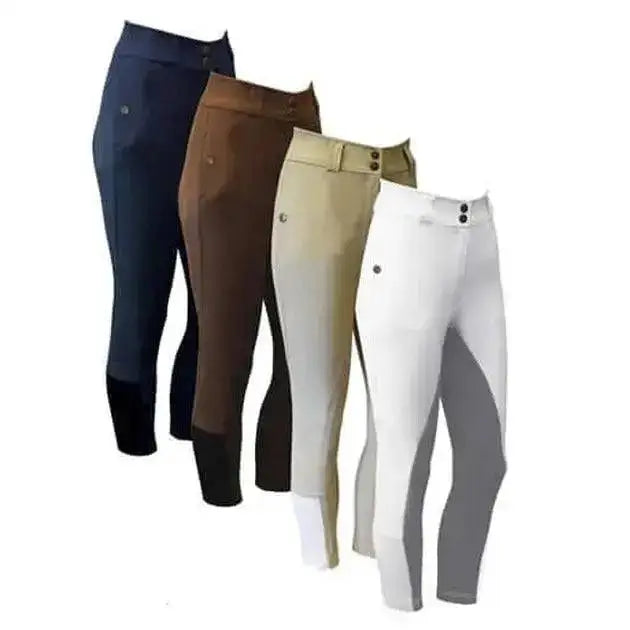 Equetech Perform FS Competition Breeches Grey 34&Quot; Riding Breeches Barnstaple Equestrian Supplies