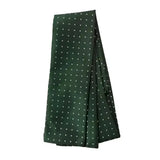 Equetech Pin Spot Riding Stock Green / White Self Tying Traditional Riding Stocks