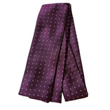 Equetech Pin Spot Riding Stock Maroon / White Self Tying Traditional Riding Stocks