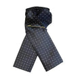 Equetech Pin Spot Riding Stock Navy / White Self Tying Traditional Riding Stocks