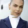 Equetech Ready-Tied Stock Rose Gold Crystal Ready-Tied Stocks