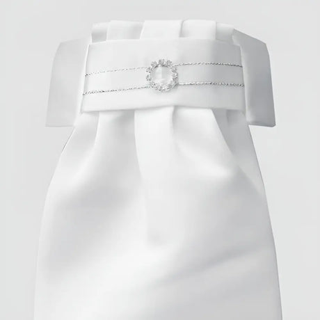 Equetech Ready-Tied Stocks Diamante Circle Deluxe-Ready-Tied Stocks-Equetech-Barnstaple Equestrian Supplies Tack Shop