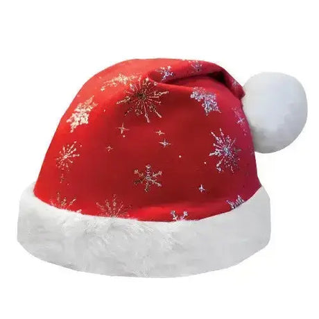 Equetech Santa Glitter Snowflake Hat Silk Novelty Riding Hat Covers