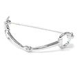 Equetech Snaffle Stock Pin Silver Stock Pin