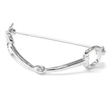 Equetech Snaffle Stock Pin Silver Stock Pin