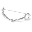 Equetech Snaffle Stock Pin Silver Stock Pin