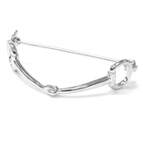 Equetech Snaffle Stock Pin Silver Stock Pin