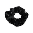 Equetech Solitaire Velvet Scrunchie Black Hair Scrunchies