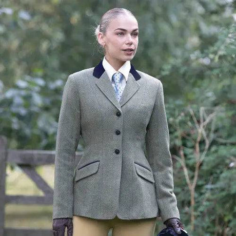 Equetech Thornborough Deluxe Tweed Riding Jacket  - Barnstaple Equestrian Supplies