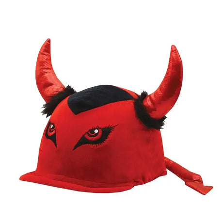 Equetech Too Hot Devil Hat Silk Red One size Novelty Riding Hat Covers