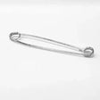Equetech Traditional Plain Stock Pin Silver 75 mm Stock Pin
