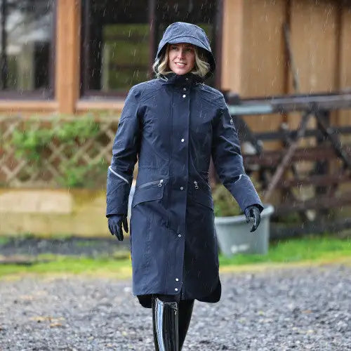 Equetech Utopia Long Waterproof Riding Coat - Outdoor Coats & Jackets