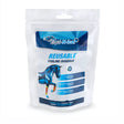 Equi-n-ice cooling bandages reusable in a white resealable pouch with blue and black branding for icing applications