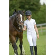 Black equestrian helmet with subtle logo front view matching equi theme belstar sydney ribbed breeches