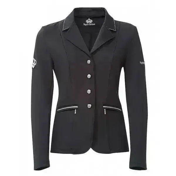 Equi Theme Junior Crystal Competition Riding Jackets - Black Childs 12 Years Show Jackets