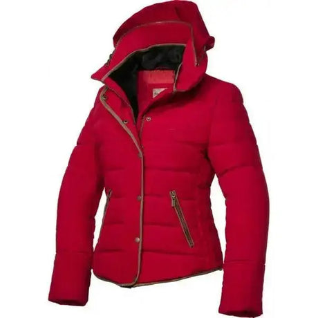 Equi Theme Silhouette Quilted Riding Jackets Red Ladies X Small Outdoor Coats & Jackets Barnstaple Equestrian Supplies