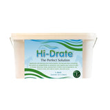 Equidiet hi-drate 1.5kg off-white plastic tub with blue green label featuring revolutionary hydration and natural ingredients