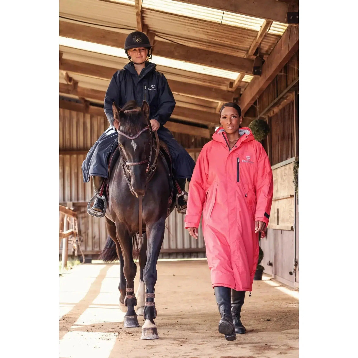 Equidry All Rounder Evolution Coral And Grey  Outdoor Coats & Jackets -  Barnstaple Equestrian Supplies